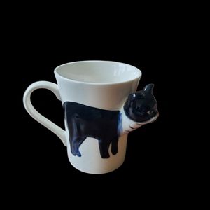 3d black cat coffee mug